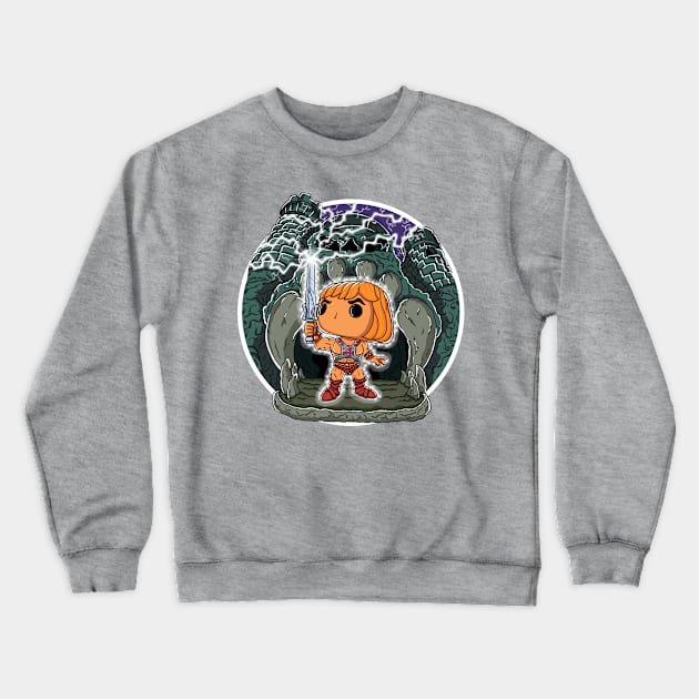 He-Man Castle Crewneck Sweatshirt by soulcrawler